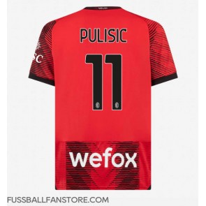 AC Milan Christian Pulisic #11 Replik Heimtrikot 2023-24 Kurzarm
